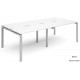 Adapt 1200mm Deep | 4 Person Back to Back Bench Desk